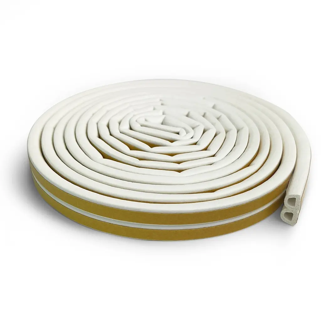 Ущільнювач для дверей клейкий D-подібний 6 м HORST білий (DS-D 9x7,5 WHITE)