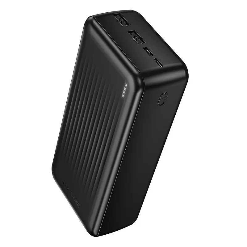 Зовнішній акумулятор BOROFONE BJ78B Clever power bank (30000mAh) Чорний - фото 3
