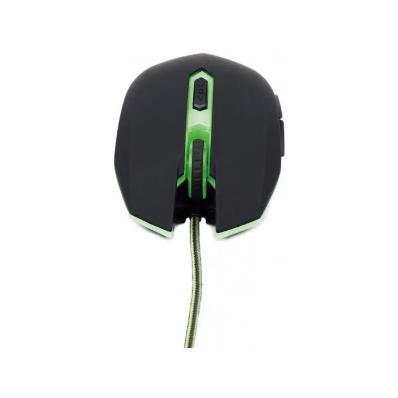 Оптична ігрова мишка Gembird MUSG-001-G, USB інтерфейс, зелений колір - фото 3