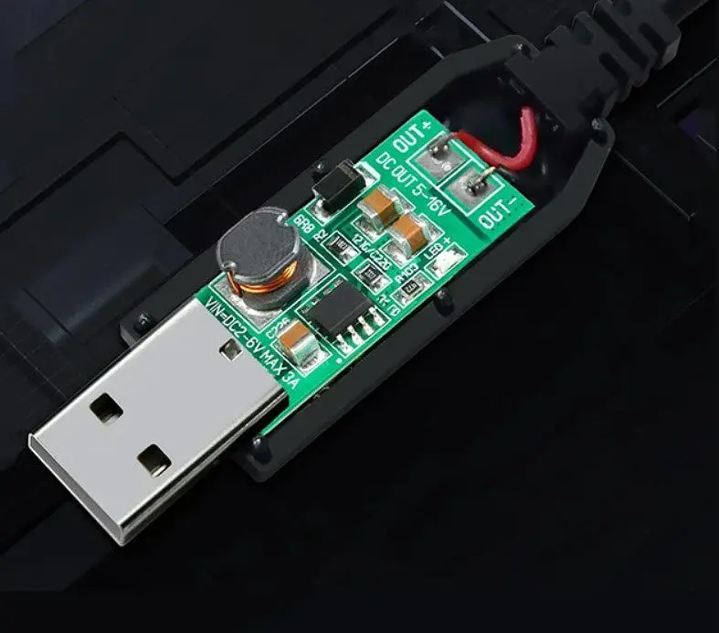 Кабель для роутера 9V DC 5.5/2.1mm - USB 2.0 для подключения к PowerBank - фото 2