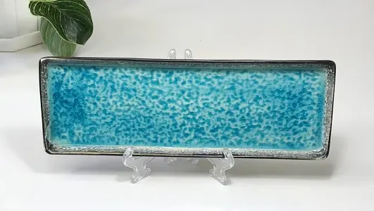 Прямокутна тарілка 29,5x10x1,5 см "Блу-лейк"