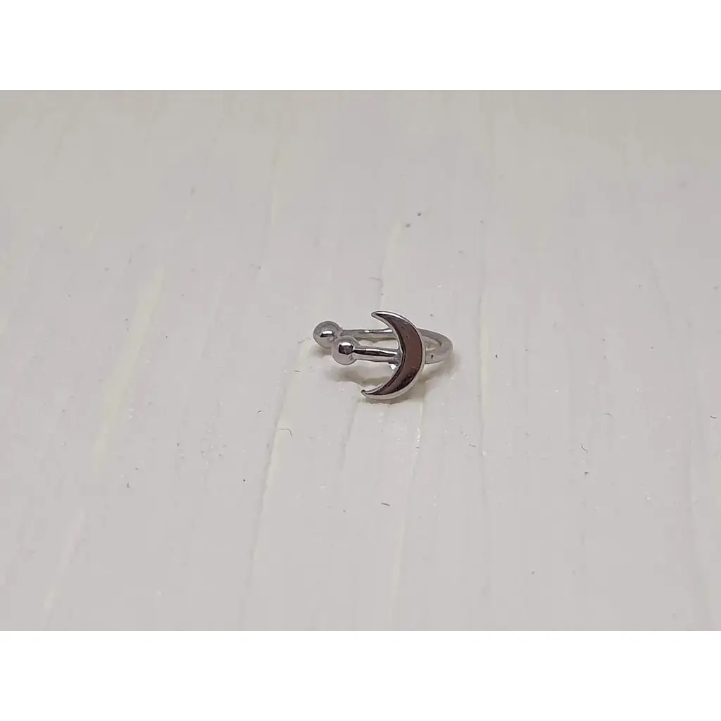 Срібна сережка-каффа Астор на хелікс. 9132456Р - фото 2