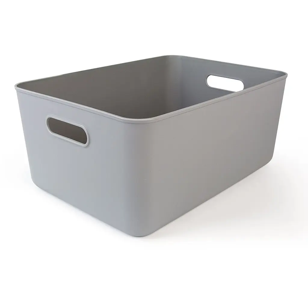 Ящик для хранения МВМ My Home FH-13 XL 360х257х160 мм серый (FH-13 XL GRAY) - фото 4