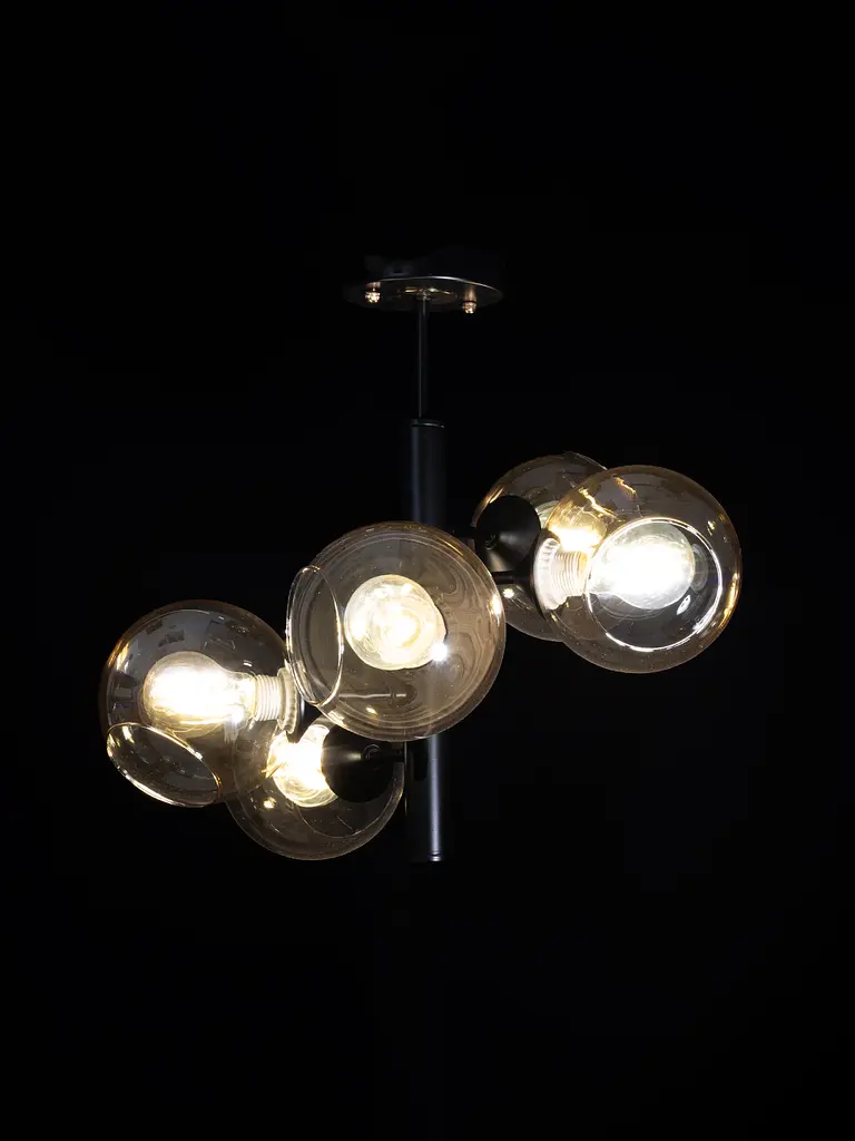 Люстра Brille BL-518S/5 E27 BK+FG - фото 5