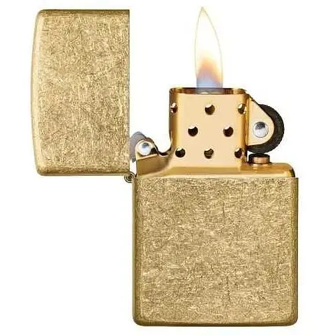 Запальничка Zippo Regular Tumbled Brass - фото 2