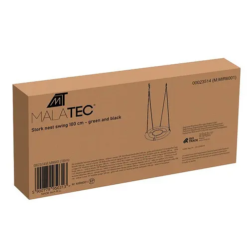 Дитяча садова гойдалка "Гніздо лелеки" Malatec 23514, Ø 100 см, 150 кг - фото 9