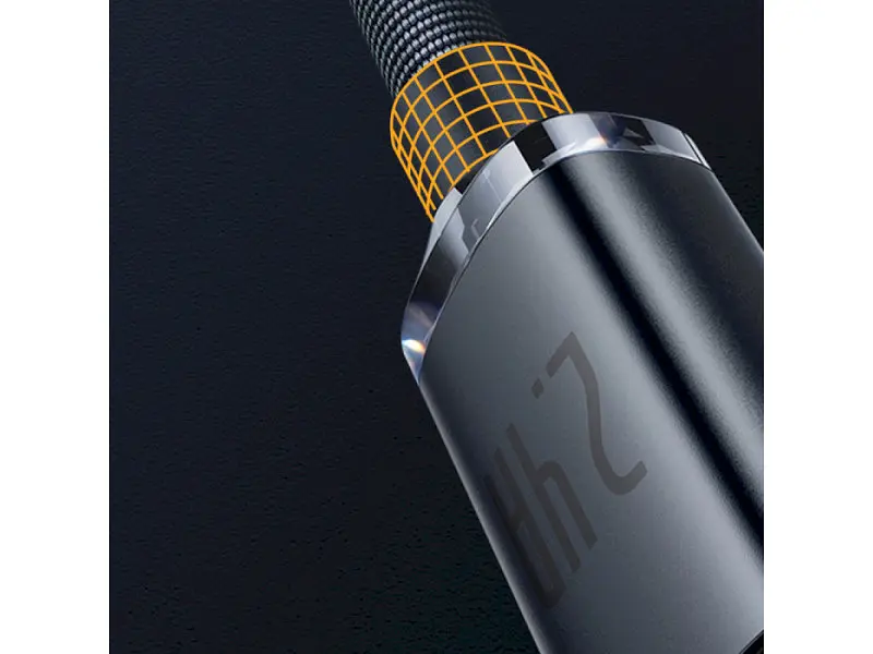 Кабель Lightning BASEUS Crystal Shine Series Fast Charging Data Cable USB to Lightning 2m Black (CAJY000101) - фото 5