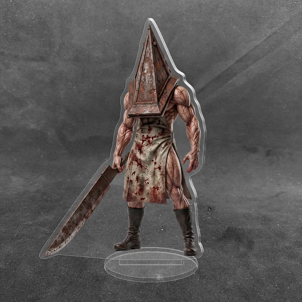 Акрилова колекційна фігурка Аніме: Silent Hill Пірамідоголовий (Pyramid Head) 15 см