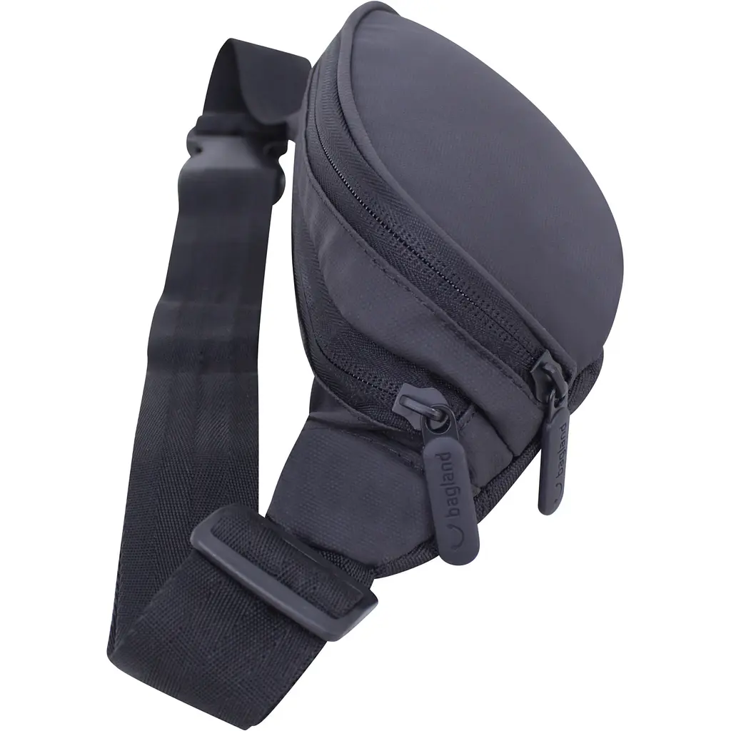 Сумка-бананка Bagland Bella 2 л черная (0020291) - фото 2