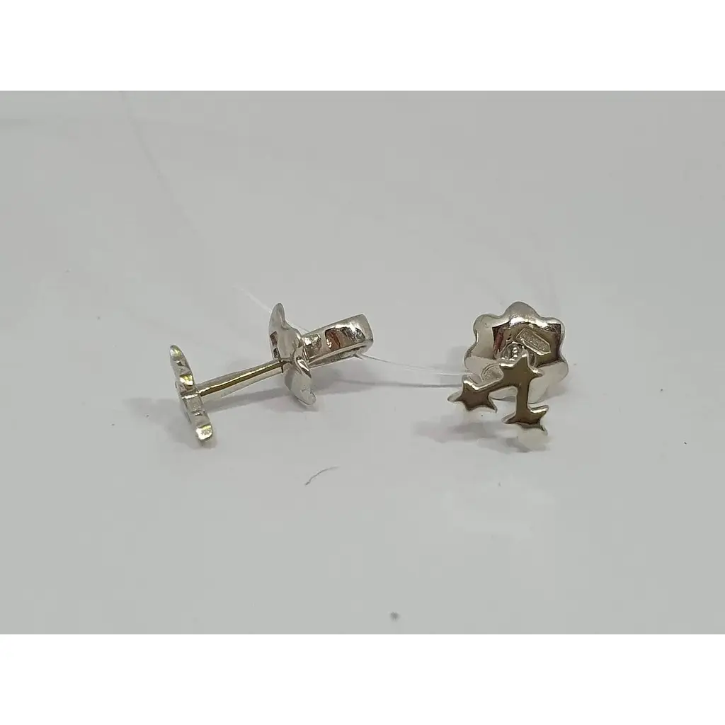 Серебряные серьги-пуссеты Qvaliz Звездочки. 90201285 - фото 2