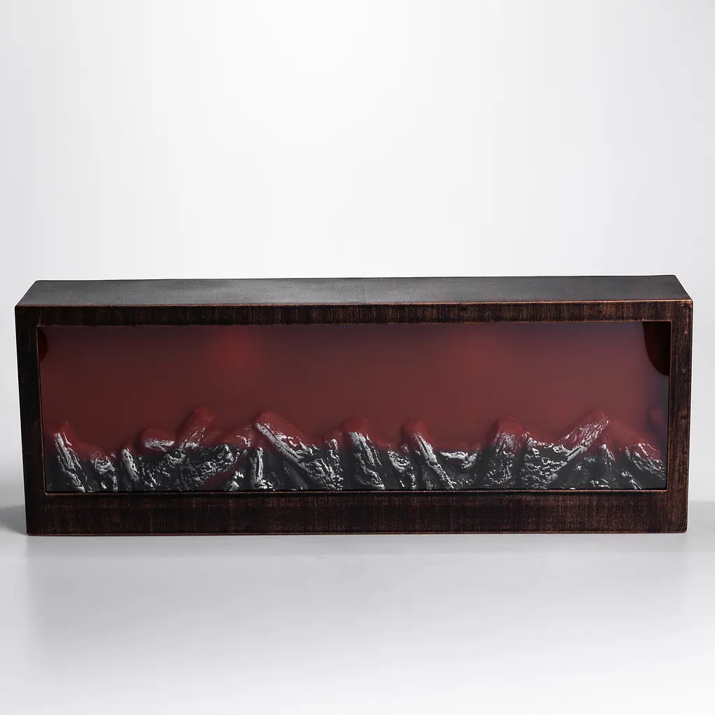 Камін декоративний з LED-підсвіткою 60*10*20 см, бронзовий Yiwu SP-26BR