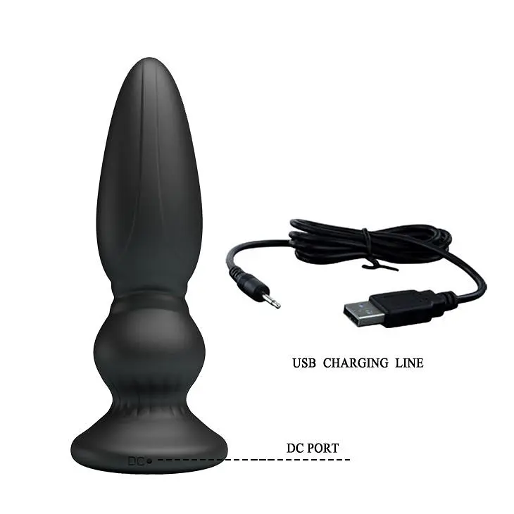 Анальна пробка LyBaile Mr.Play Vibrating Prostate Massager 12.5 см (чорний) - фото 7