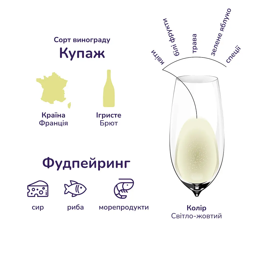 Ігристе вино Pierlant Brut, біле, брют, 11%, 0,75 л (597012) - фото 5