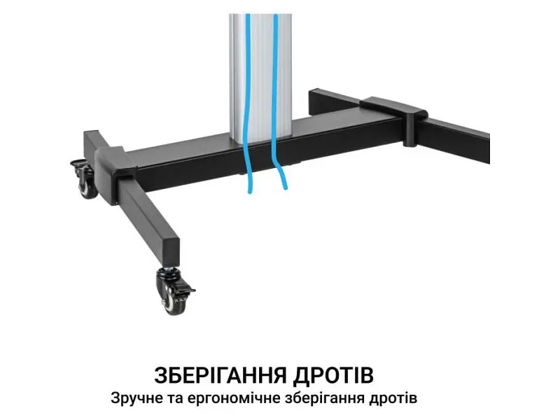 Підлогова стійка OfficePro TVS455 37-86 Silver - фото 10