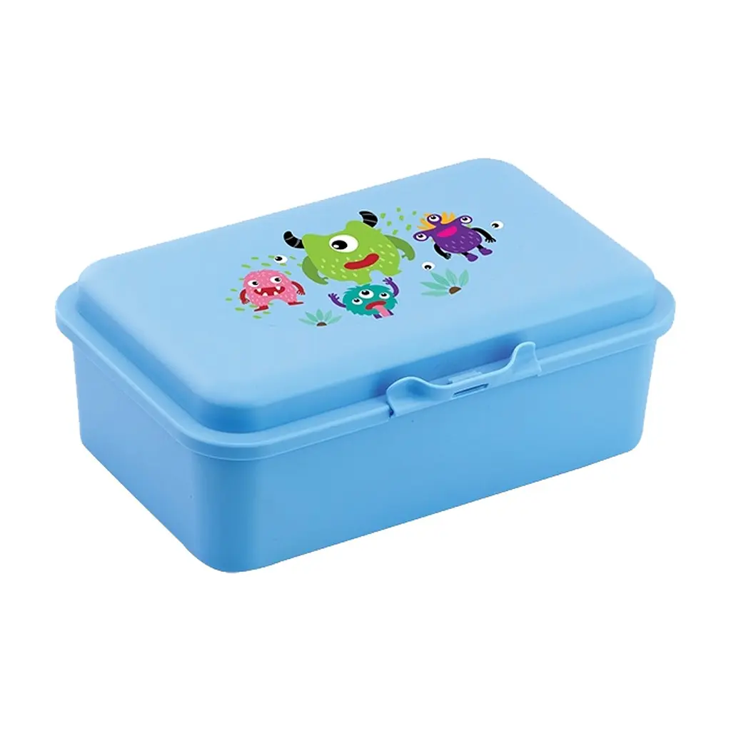 Ланч-бокс дитячий Economix MONSTERS 750 мл, блакитний (E98391)