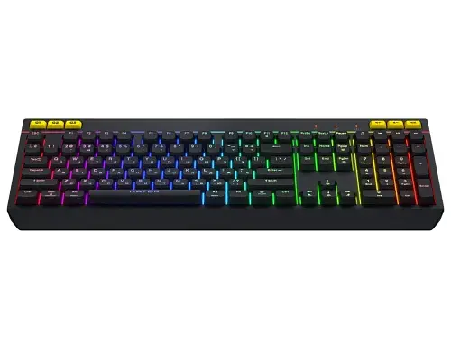 Клавіатура Hator Icefall, Black, USB, мембранна, RGB підсвічування (8 зон), 3 кнопки з профілями пам'яті, 1.8 м (HTK402UA) - фото 2