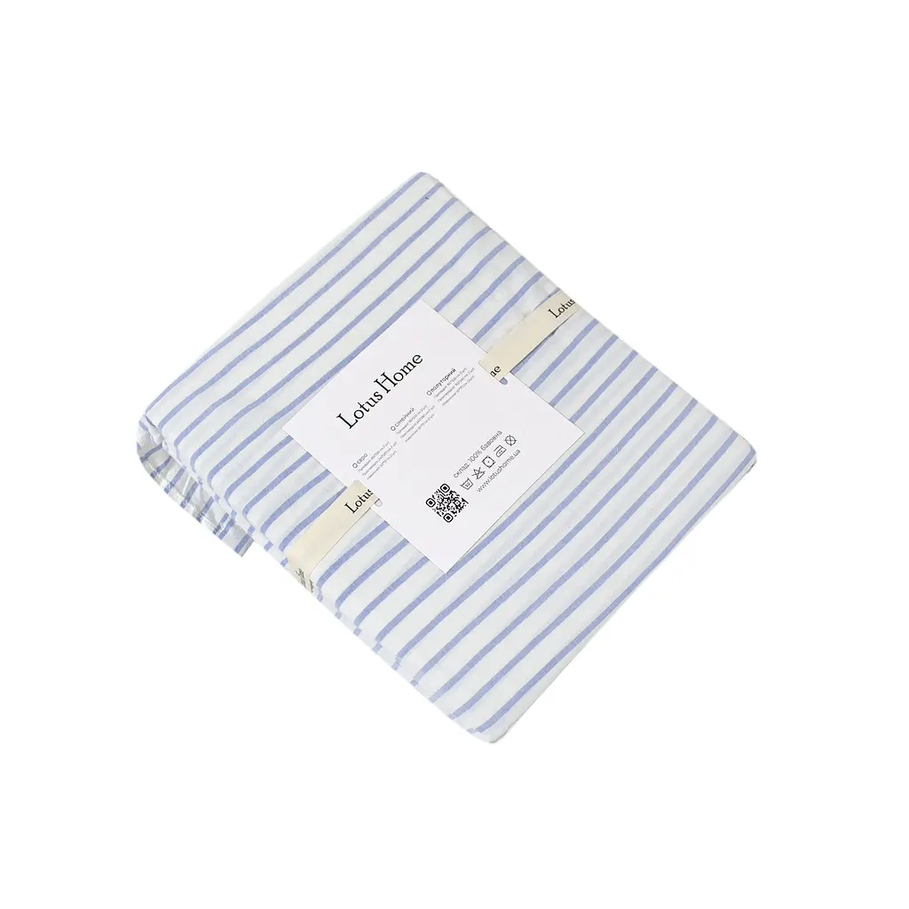 Постельное белье Lotus Home - Timeless голубой полуторный - фото 8