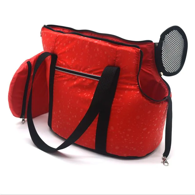 Сумка переноска для животных Zoo-hunt Берта красная №1 230х430х310 мм - фото 4