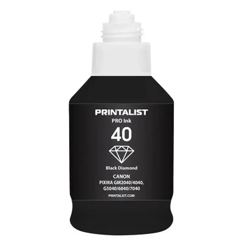 Чорнило Printalist Canon GI-40 для G5040/G6040 190г Black Pigm. (PL40BP) - фото 2