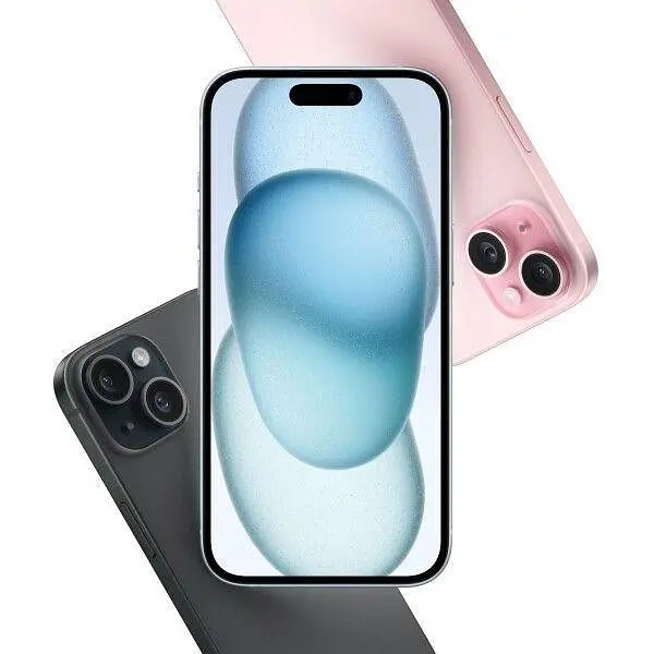 Смартфон Apple iPhone 15 128 ГБ Pink MTP13 - фото 4