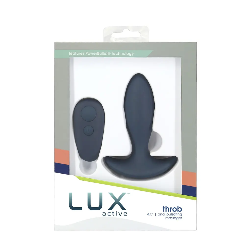 Анальна пробка-пульсатор з пультом дистанційного керування Lux Active Throb Anal Pulsating Massager, 11.5х3 см - фото 8