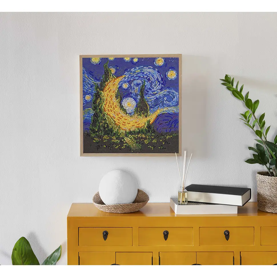 Набор-миди для вышивки бисером "Кипарисовый месяц" AMB-089 20х20 см - фото 8