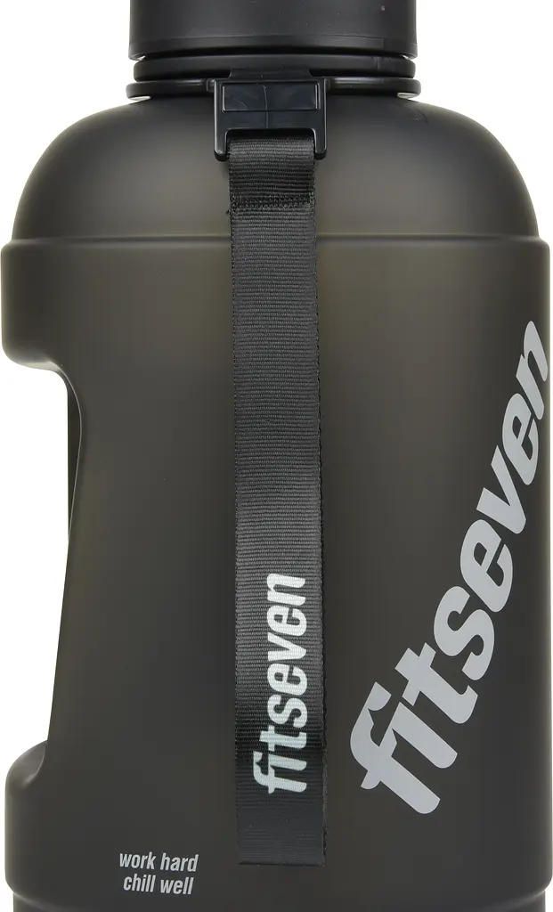 Пляшка для води UZspace Fitseven The King Frosted 2.3 л чорна (6069) - фото 4