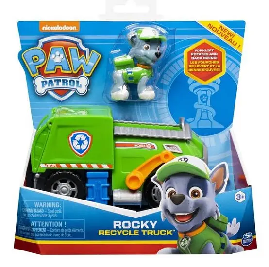 Ігровий набір Spin Master Paw Patrol Щенячий патруль Базовий автомобіль з водієм Роккі (SM16775/9948) - фото 5