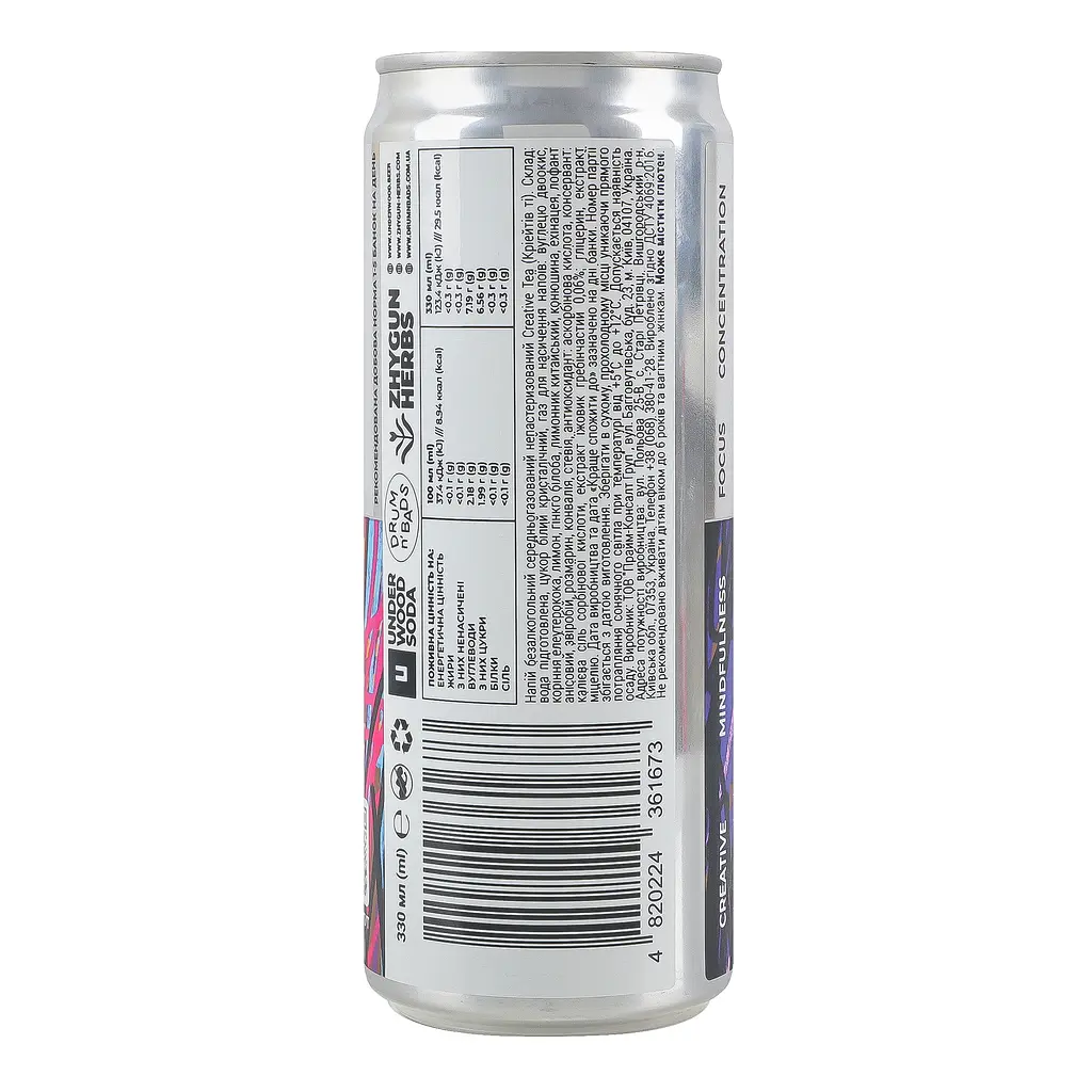 Напій безалкогольний Underwood Brewery Creative Tea газований натуральний 0.33 л - фото 3