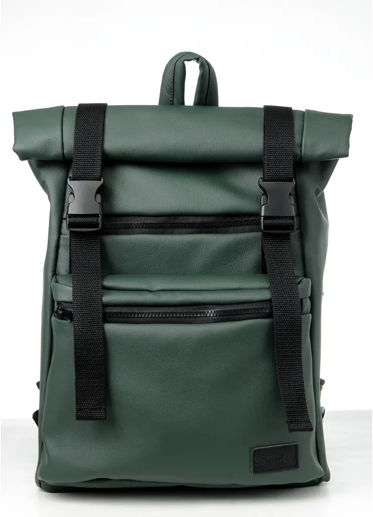 Жіночий рюкзак Sambag RollTop Zard зелений 41 х 30 х 16 см (24238007)