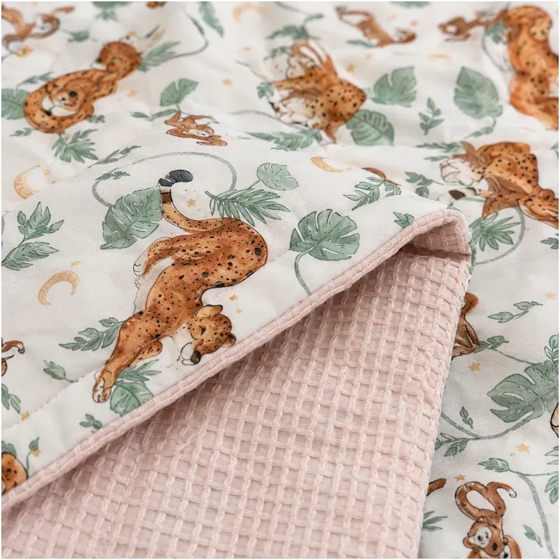 Плед дитячий MirSon Silky Waffle Little Jungle Friends 90х110 см (2200013893264) - фото 2