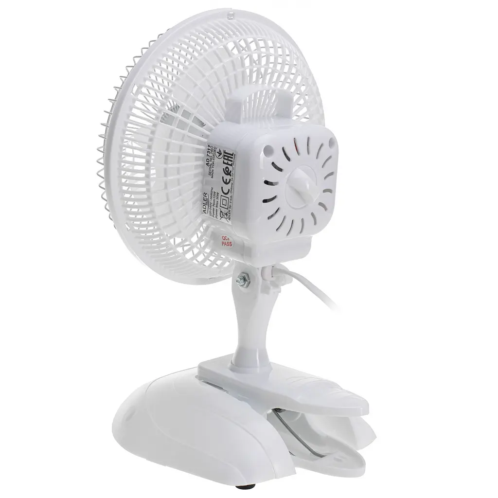 Вентилятор настольный Adler AD 7317 2 скорости с клипсой крепления 15 см - фото 4