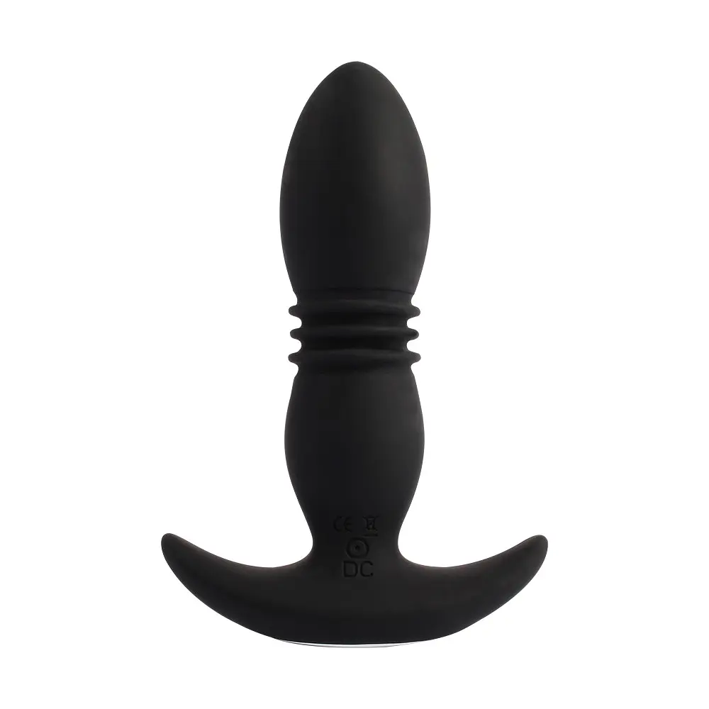 Анальна пробка з вібрацією Beast In Black Pinpoint Probe, 13х3.7 см - фото 4