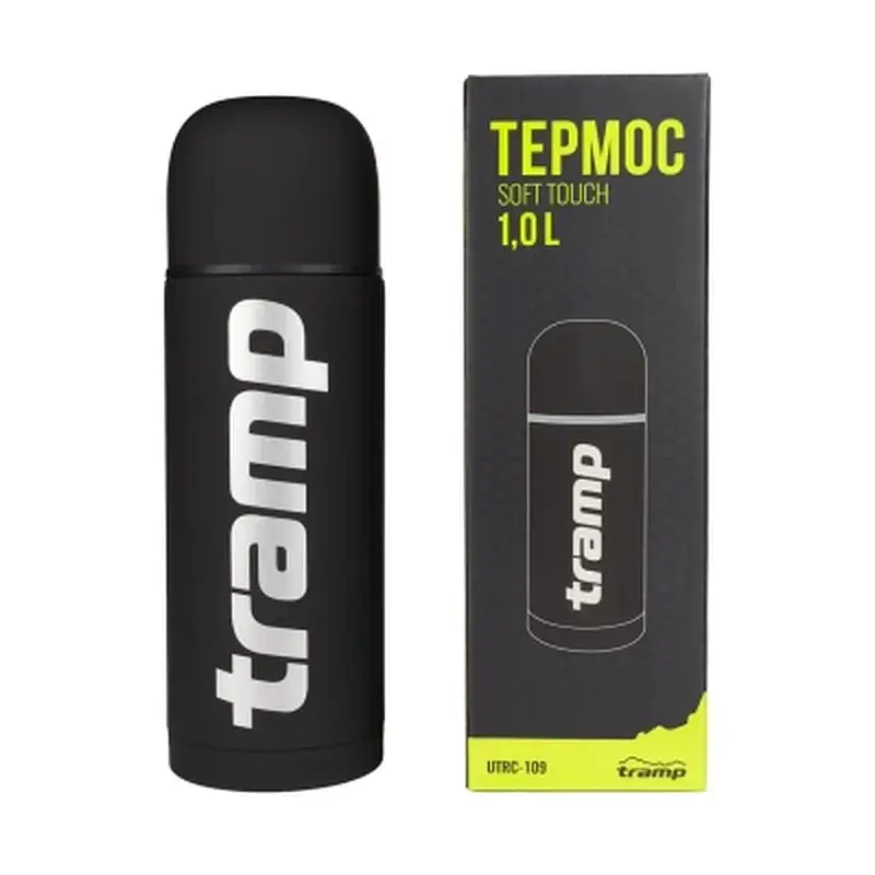 Термос Tramp Soft Touch 1 л Black (UTRC-109-black) - фото 3