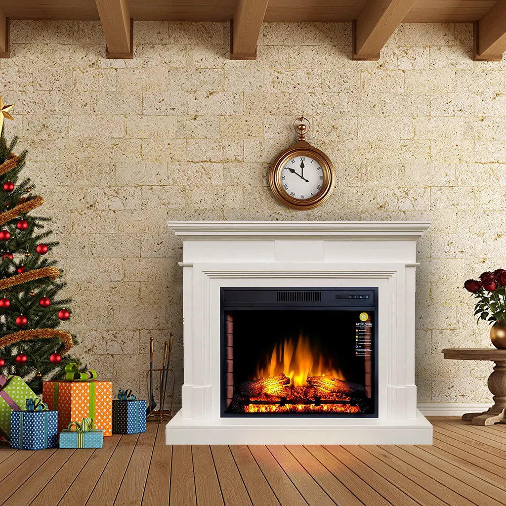 Камінокомплект ArtiFlame STAMFORD AF28S БІЛИЙ Б'ЯНКО (зі звуком) - фото 2