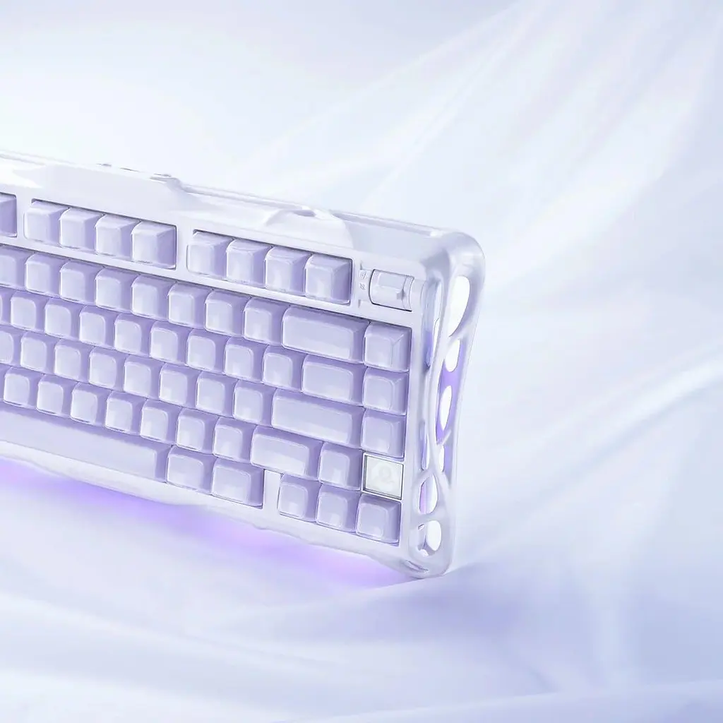 Клавіатура GravaStar Mercury K1 80keys Kailh Cheery Pink EN/UKR BT/WL/USB Lavender Purple (GSK1_PL) - фото 11