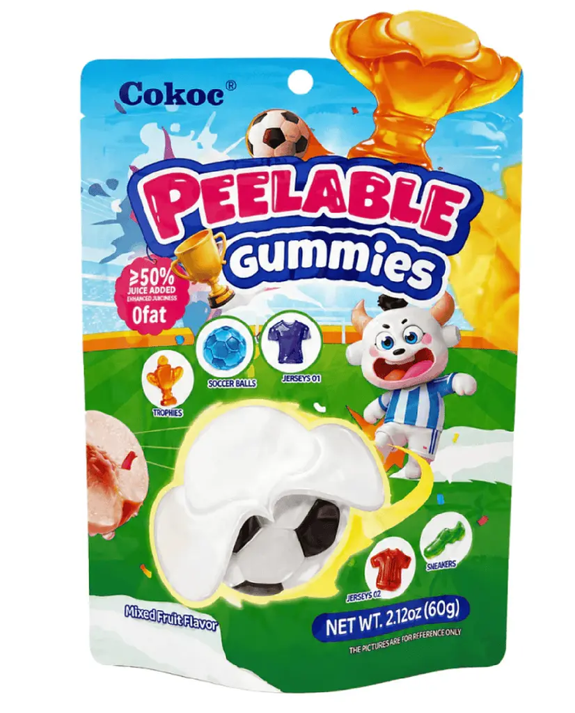 Желейні цукерки Cokoc Peelable Gummies WM Edition Mixed Fruit Flavour 60г