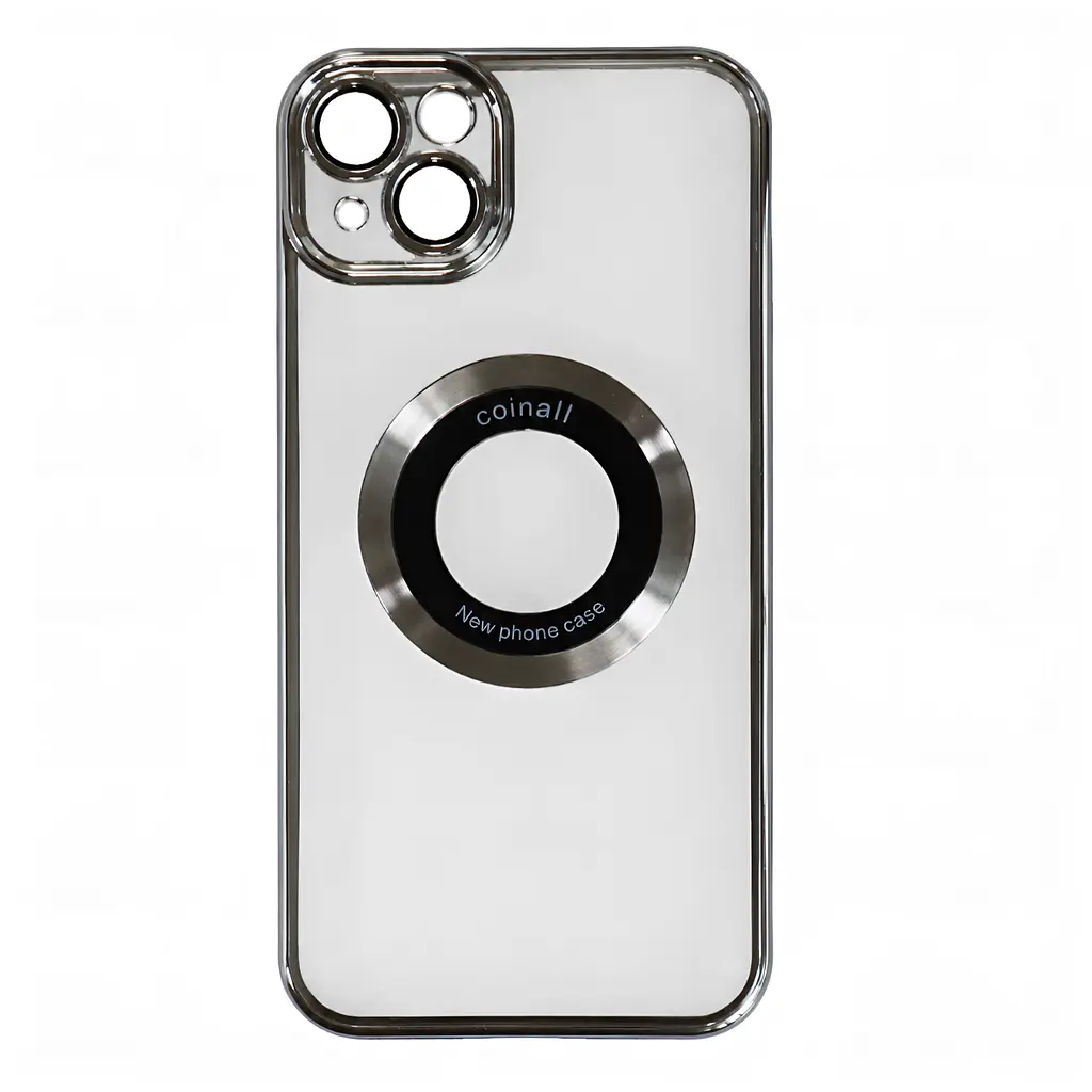 Магнітний чохол XON PhoneCase Magnetic для iPhone 14 Plus (PCMC1114200G 8055) Сірий/Прозорий