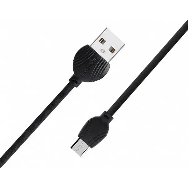 Кабель Awei CL-61 Micro cable 1m Black - фото 3