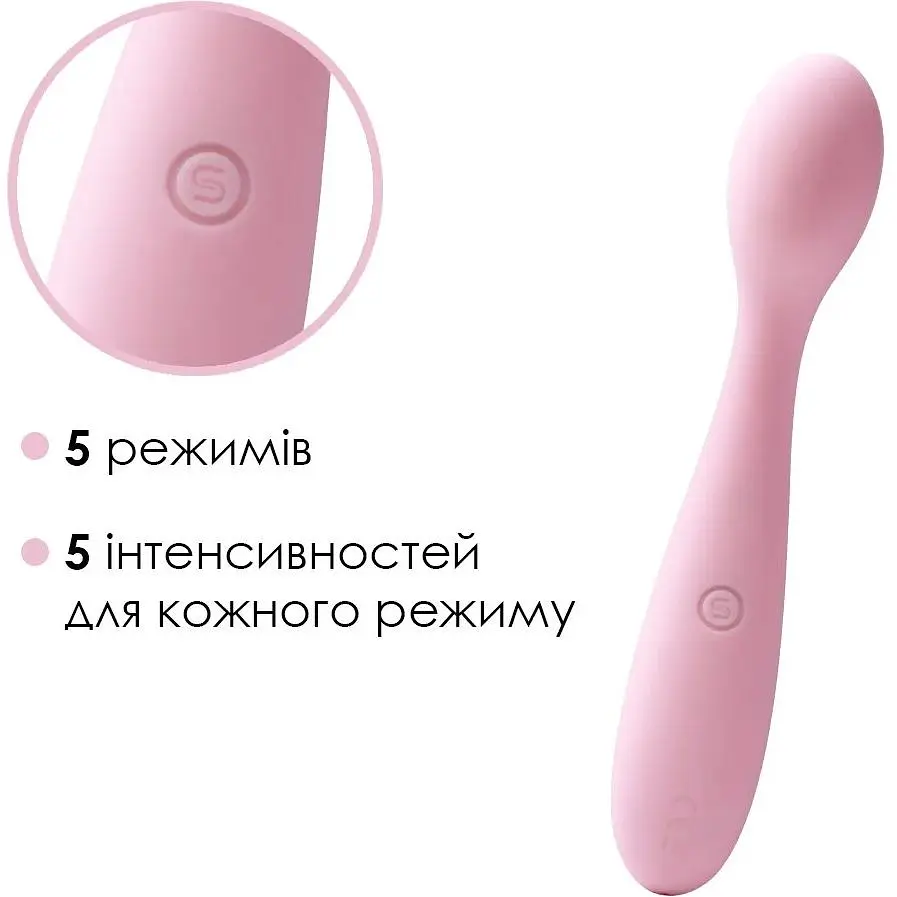 Стимулятор клитора и точки G Svakom Keri Pale Pink - фото 3