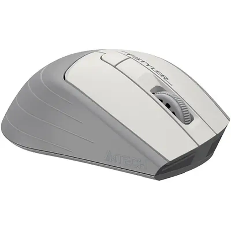 Мышь беспроводная A4Tech Fstyler FG30S (Grey+White) - фото 5