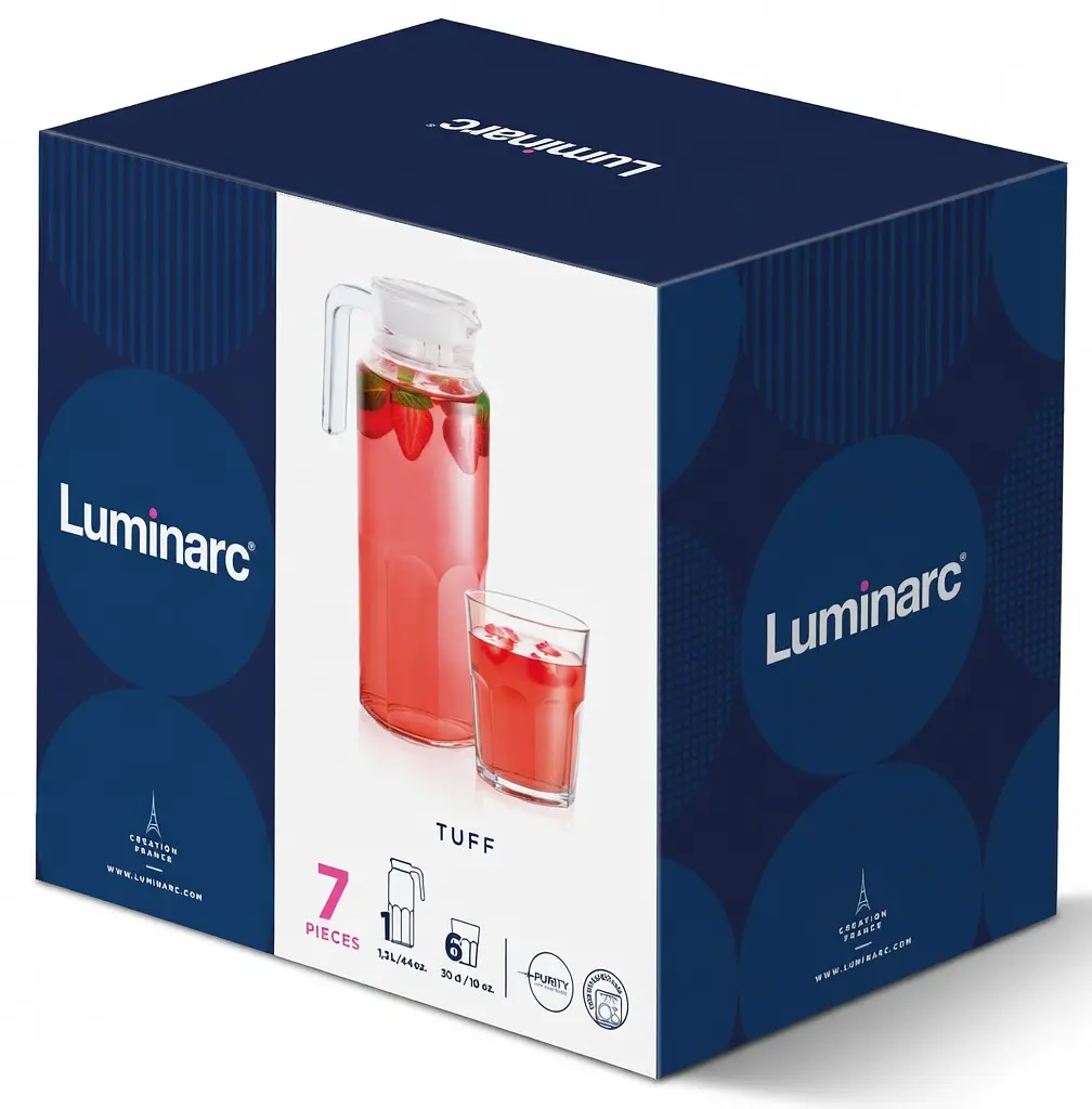 Набір для напоїв скляний Luminarc Tuff 7 предметів - фото 4