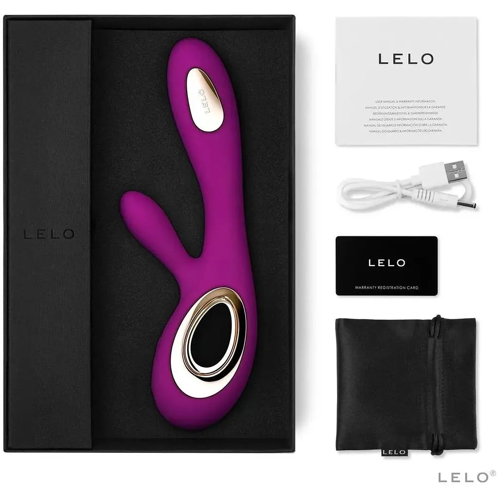 Вібратор-кролик Lelo Soraya Wave Deep Rose манливі рухи стовбура - фото 7