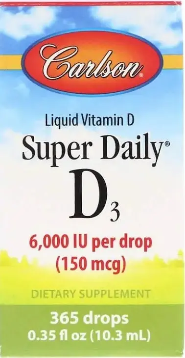 Вітамін D3 масляний Carlson Vitamin D3 6000 МО 10.3 мл