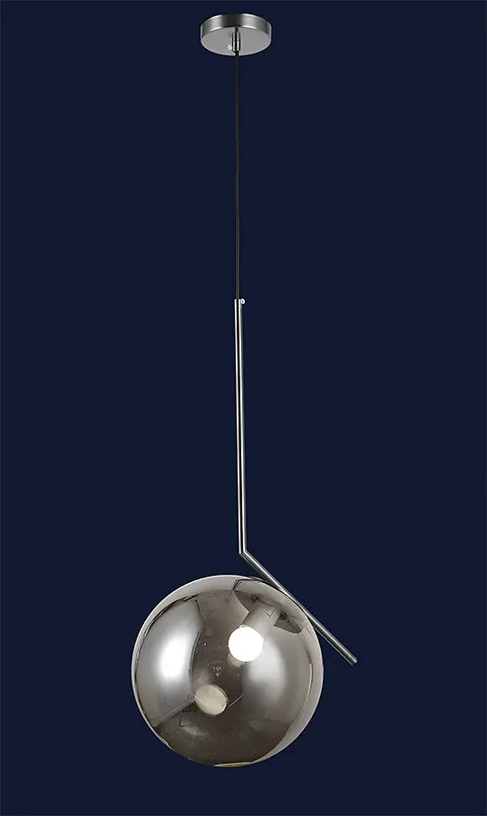 Подвесной светильник Levistella 9163816-1 CR+BK, E27, 250 мм, металл, Черный плафон, для гостиной - фото 3