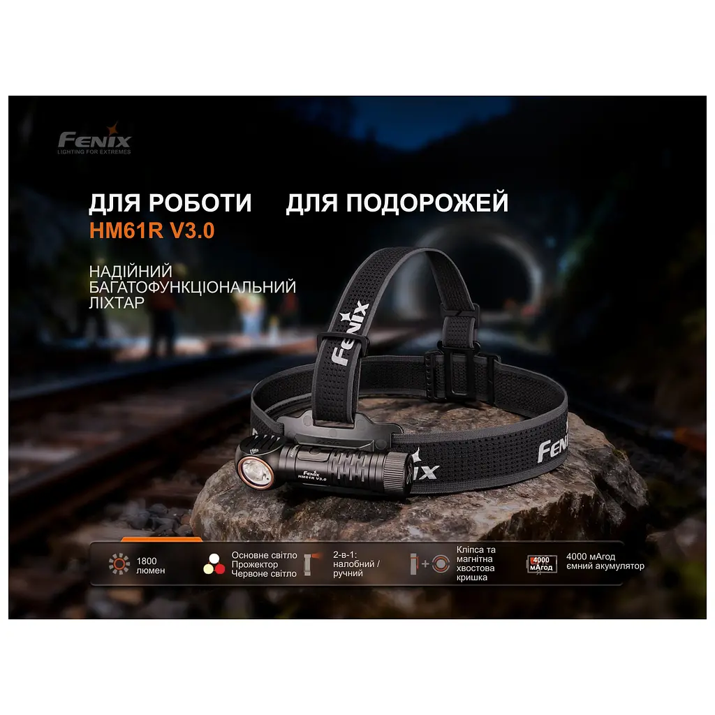 Ліхтар Fenix HM61R V3.0 (HM61RV30) - фото 6