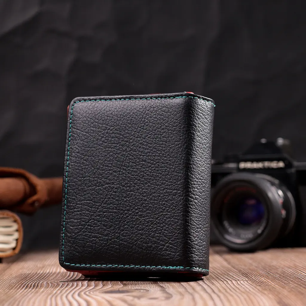 Вертикальный небольшой женский кошелек из натуральной кожи ST Leather 9.5х11.5х2.5 см acs0032278 - фото 10