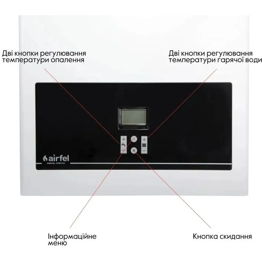 Котел газовый Airfel DigiFEL Premix 36 кВт двухконтурный навесной конденсационный с двумя теплообменниками A2CPX036DARU - фото 8