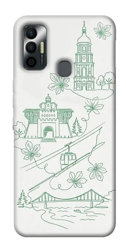 TPU чохол Demsky Heart of Kyiv для TECNO Spark 7