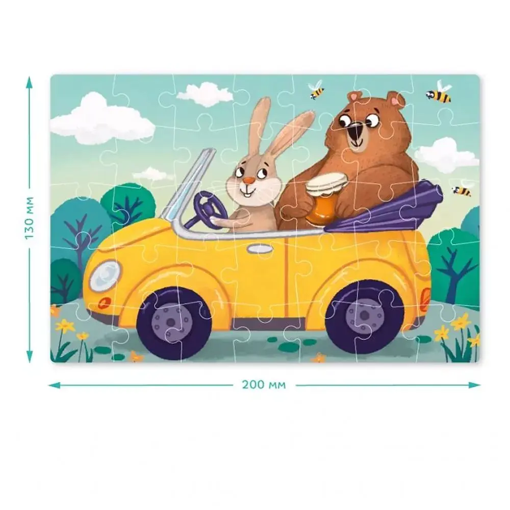 Пазл-міні DoDo Їдемо в гості, 35 елементів (300548) - фото 4